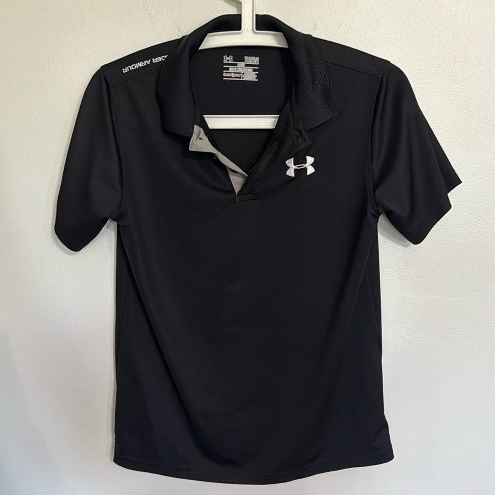 Under Armour black polo